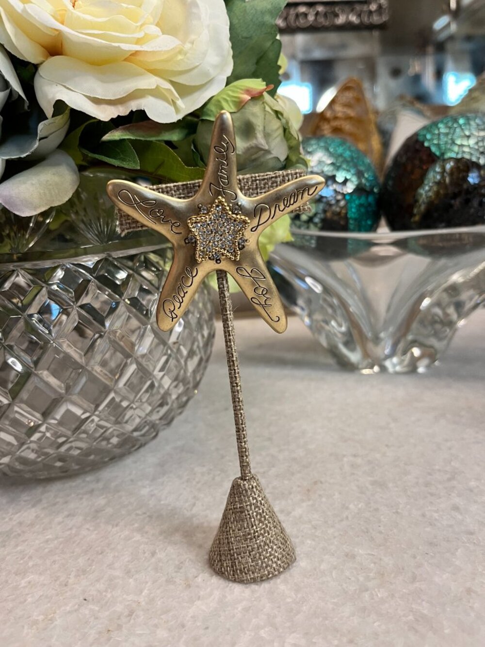 Chico’s Brooch/Pendant/Christmas Starfish Ornament, Dated 2017